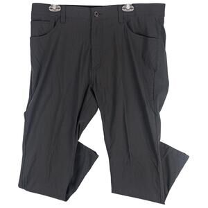 Men’s Travel Pants Gray 38x30 Nylon Stretch Comfort Waist Hiking | Eddie Bauer